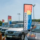 Beachflag 250 x 85 cm - "Occasions Squadra"