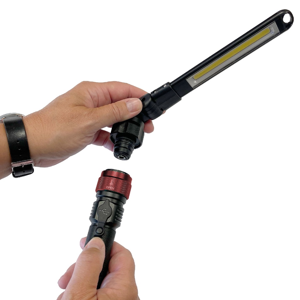 Lampe de travail COB LED "3 en 1"