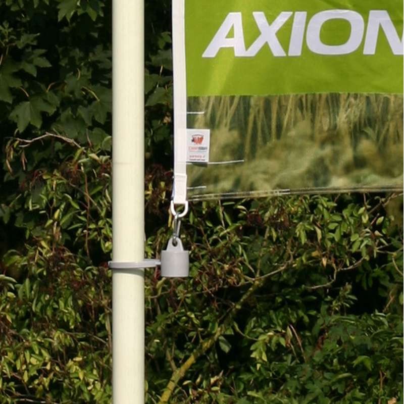 Mât cylindrique mobile en fibre de verre avec potence