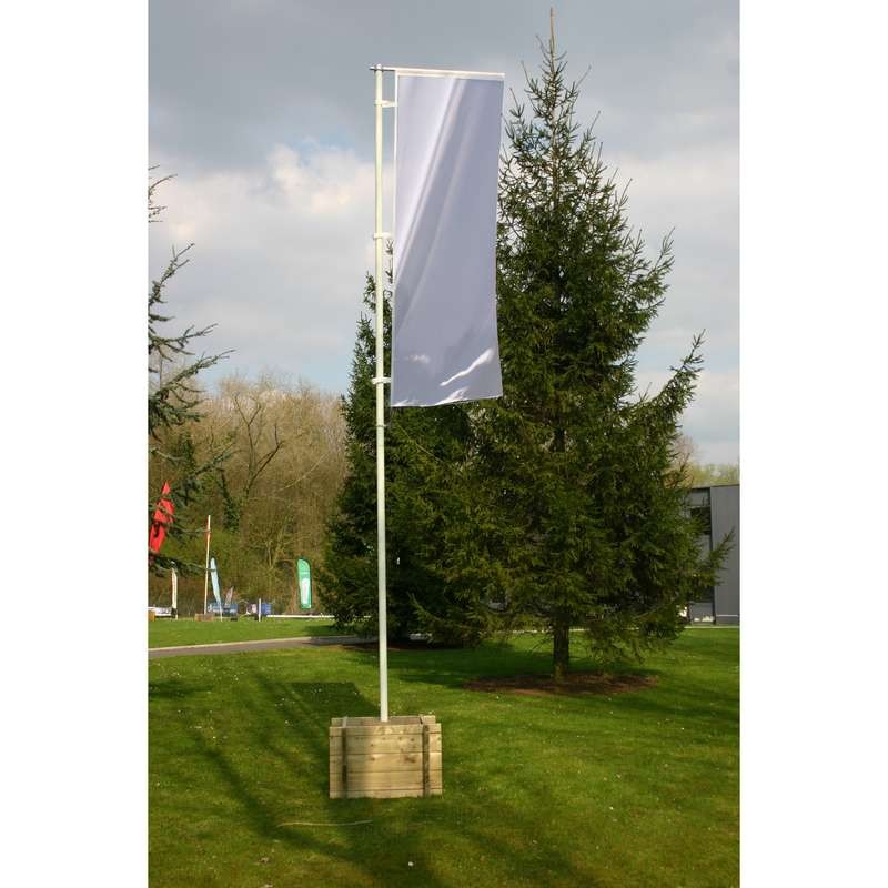 Caisse en bois pour mât mobile cylindrique en fibre de verre (Ø60mm)