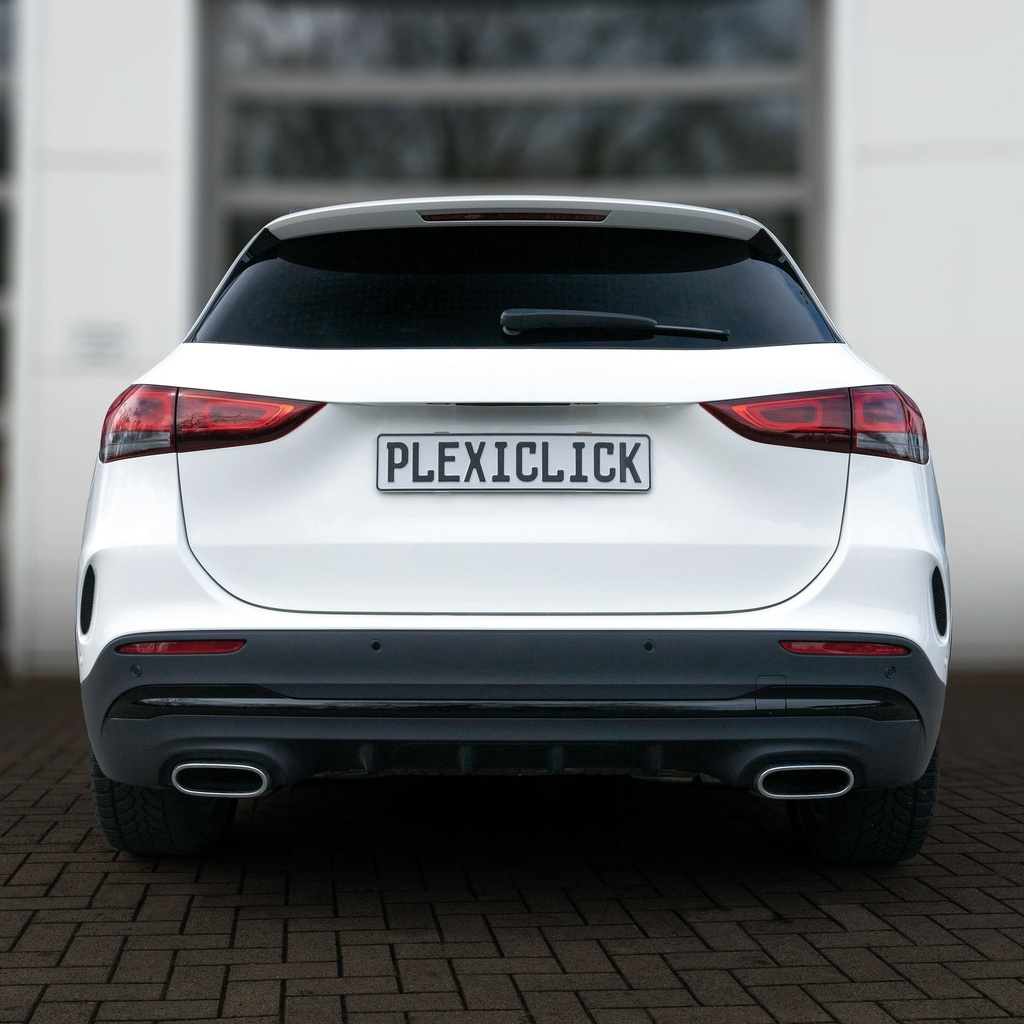 Système de fixation de plaque d'immatriculation "Plexiclick®" 110 - 111mm - x10