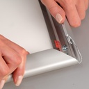 Porte affiche extérieur verrouillable 35 mm