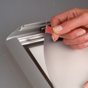 Porte affiche extérieur verrouillable 35 mm