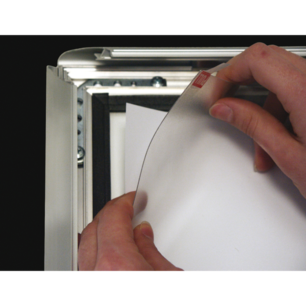 Porte affiche extérieur verrouillable 35 mm