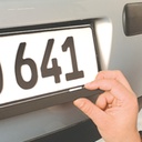 Comfort 8 nummerplaten met opdruk