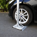 Mât en acier galvanisé de 5m avec potence rotative de 120 ou 150 cm