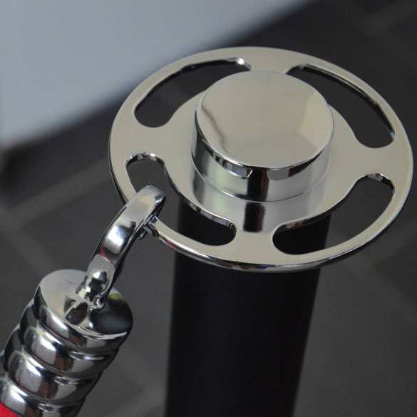 Poteau "Design" noir mat