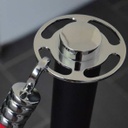 Poteau "Design" noir mat