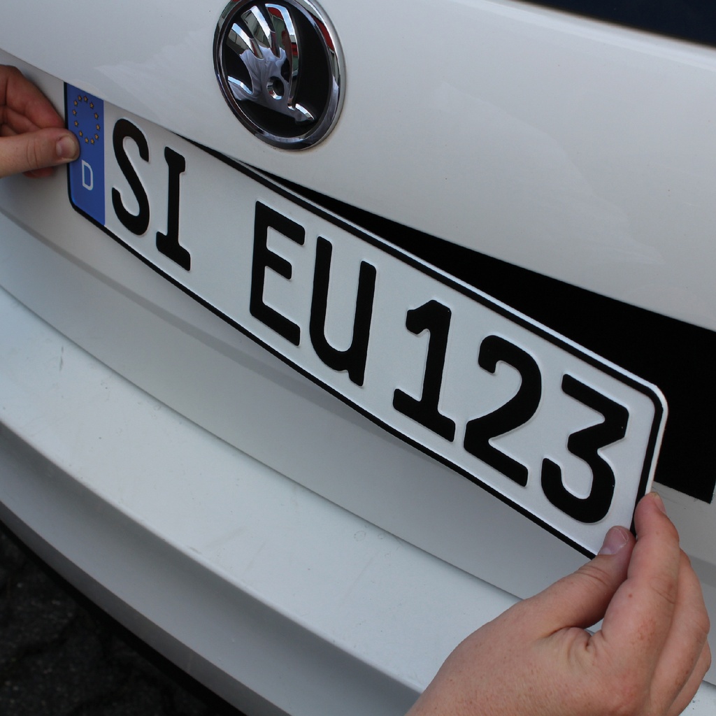 Kit de fixation de plaque d'immatriculation "Easy Velcro"