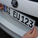 Kit de fixation de plaque d'immatriculation "Easy Velcro"