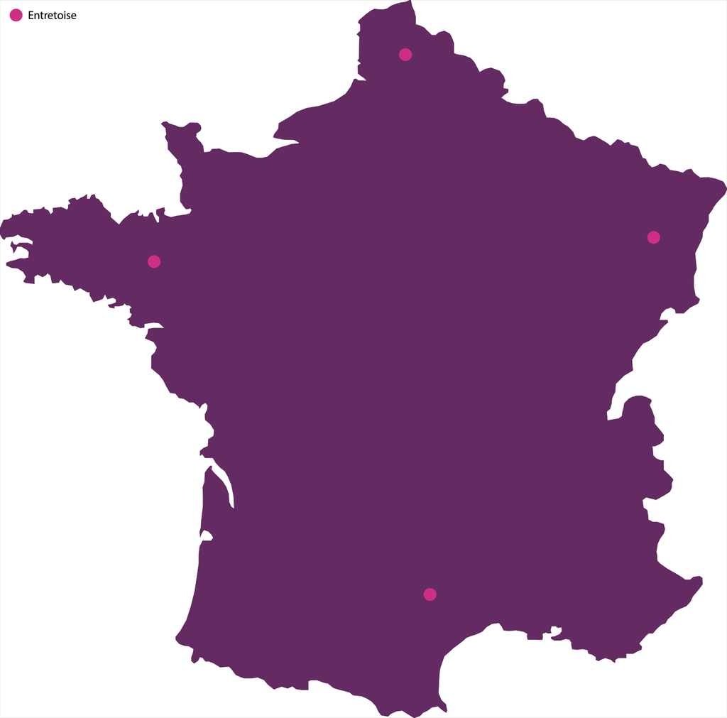 Carte de France "Bénéficiez de la force du réseau"