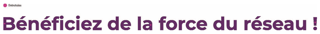 Carte de France "Bénéficiez de la force du réseau"