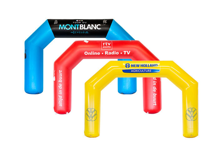 Arche publicitaire gonflable avec marquage personnalisé