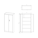 Armoire métallique avec serrure à code - Anthracite