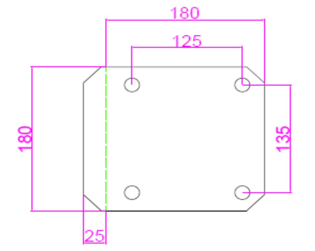 Platine basculante articulée pour mât polyester