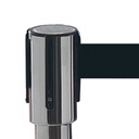 Afzetpaal Met geïntegreerd lint Zilver