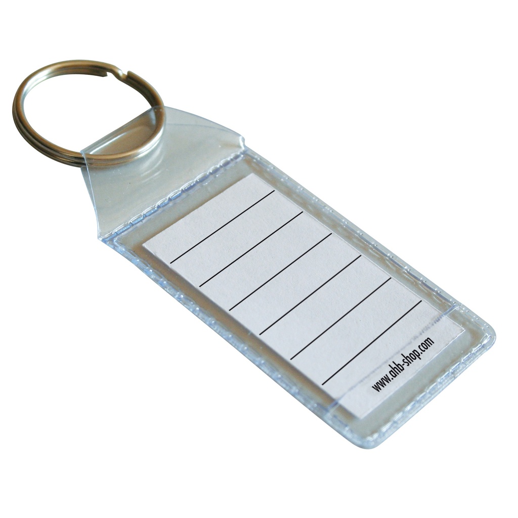 Porte Cle Blanc Pvc 0.3Mm X 100