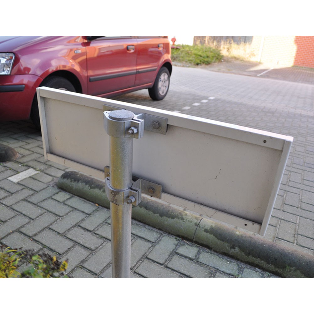 Parkeerborden Aluminium gecoat in wit (Set)