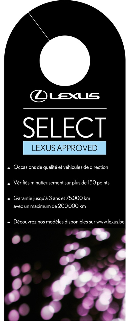 Cravates de rétroviseur avec impression personnalisée