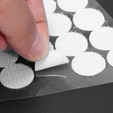 Pastille adhésives Velcro mâle + femelle Ø 22,2 mm x10