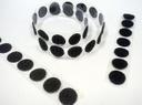 Pastille adhésives Velcro mâle + femelle Ø 22,2 mm x10