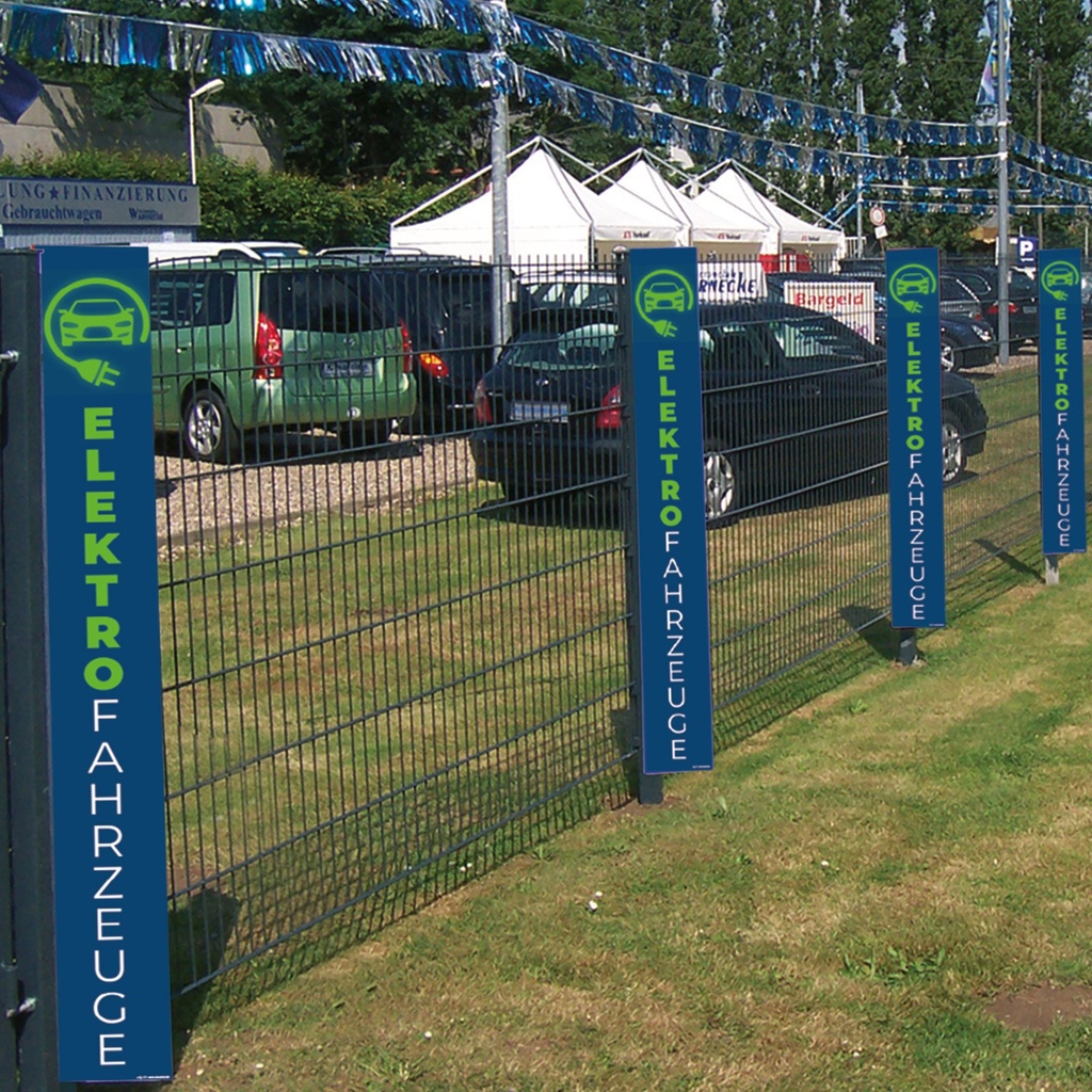 Poteaux de clôture Prisma avec marquage personnalisé