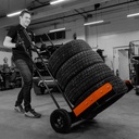 Chariot à pneus avec système de levier