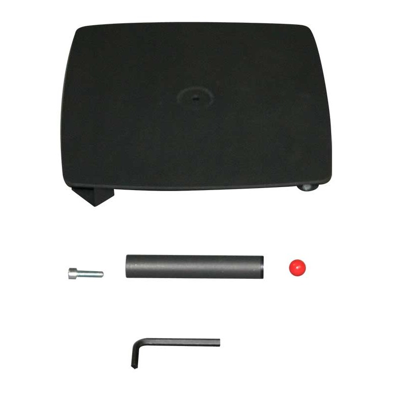 Platine à roulettes avec 4 lests de 25 kg