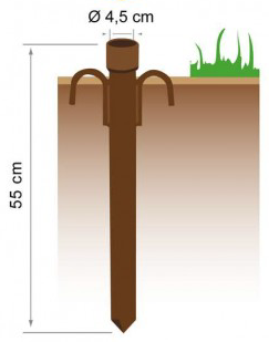 Fourreau en acier pour mât télecsopique