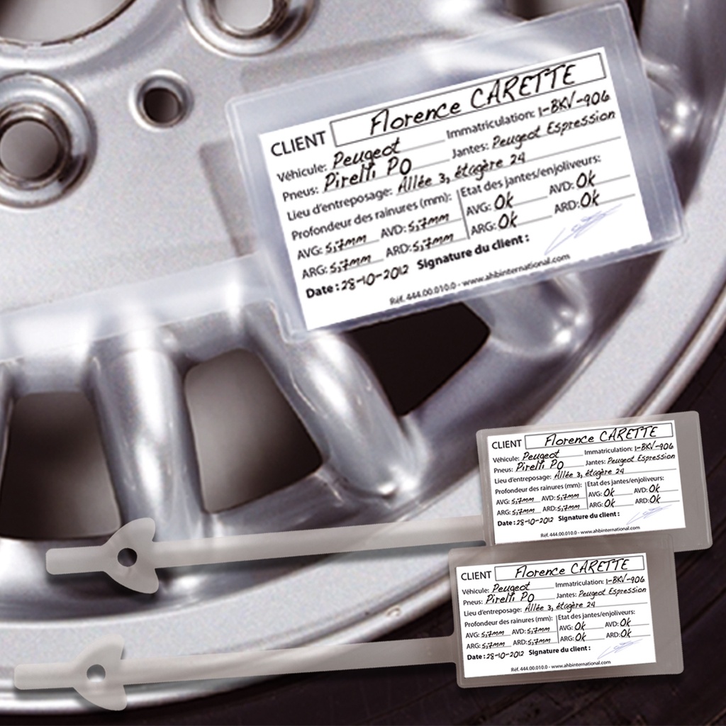 Pochettes de roues "Start" x100