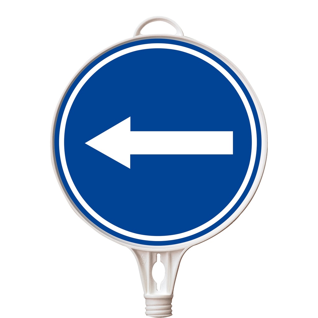 Bord, rond, pijl links