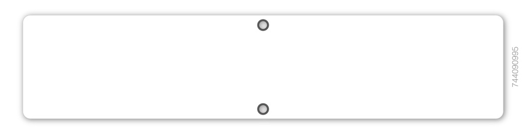 Poteau de parking 516 x 112 mm avec texte au choix