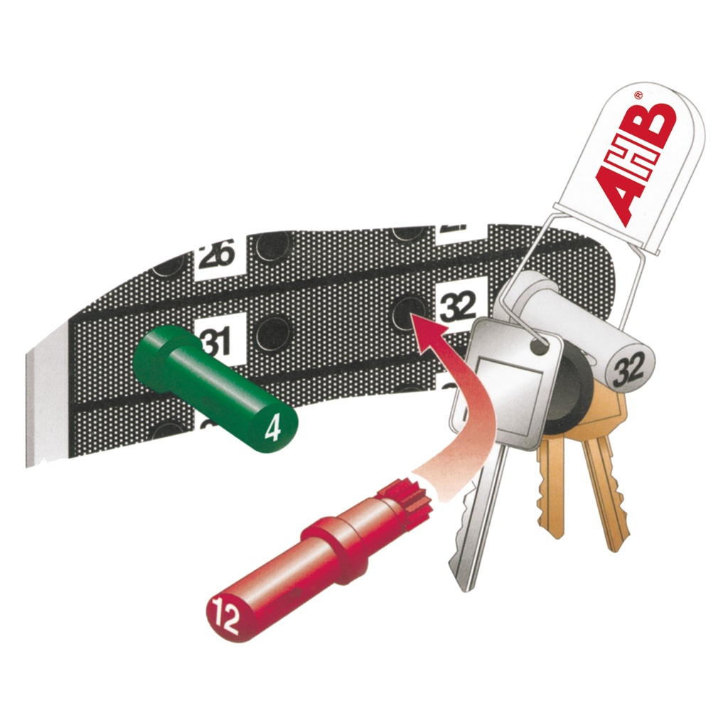 Security sleutelhangers x100