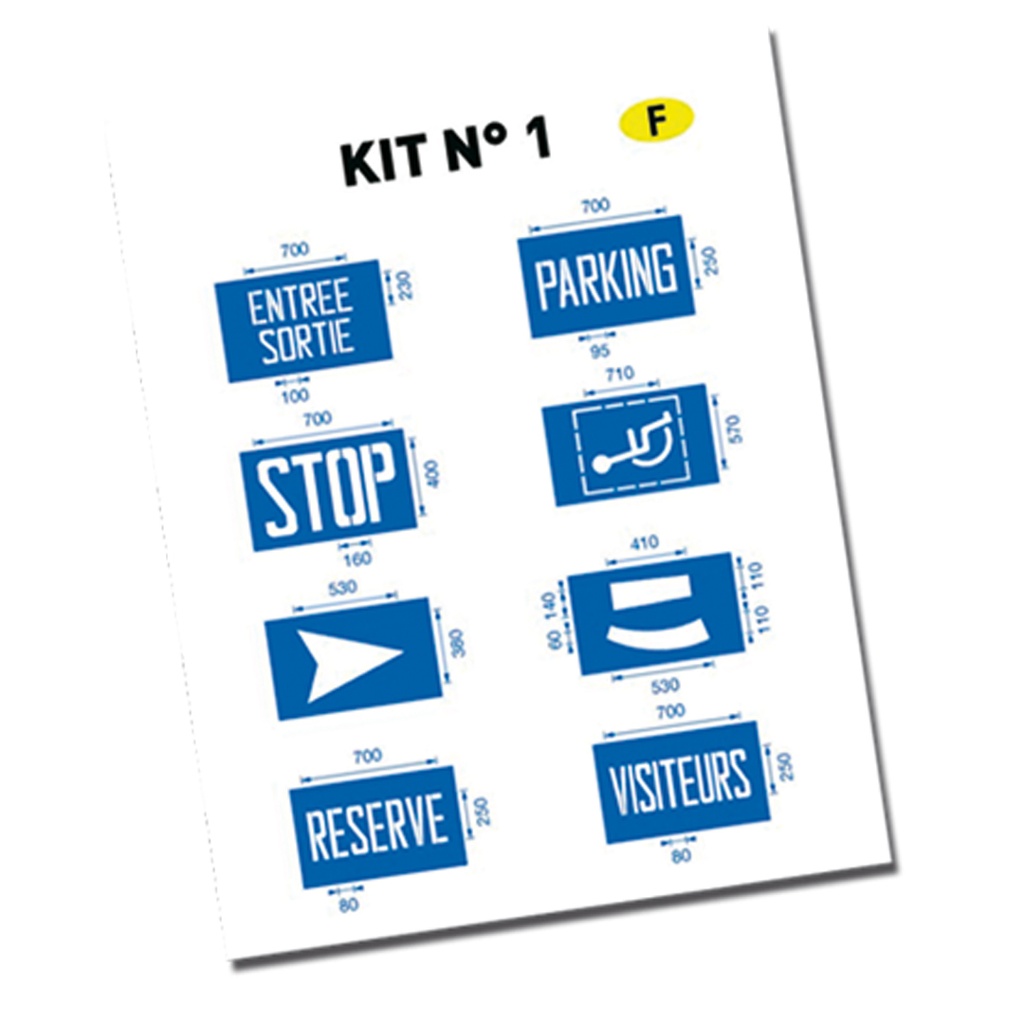 Set van sjablonen - Kit FR