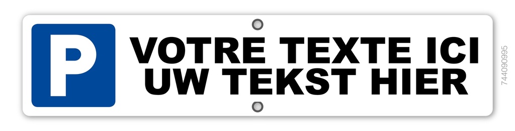 Marquage personnalisé pour plaque de parking 516 x 112 mm