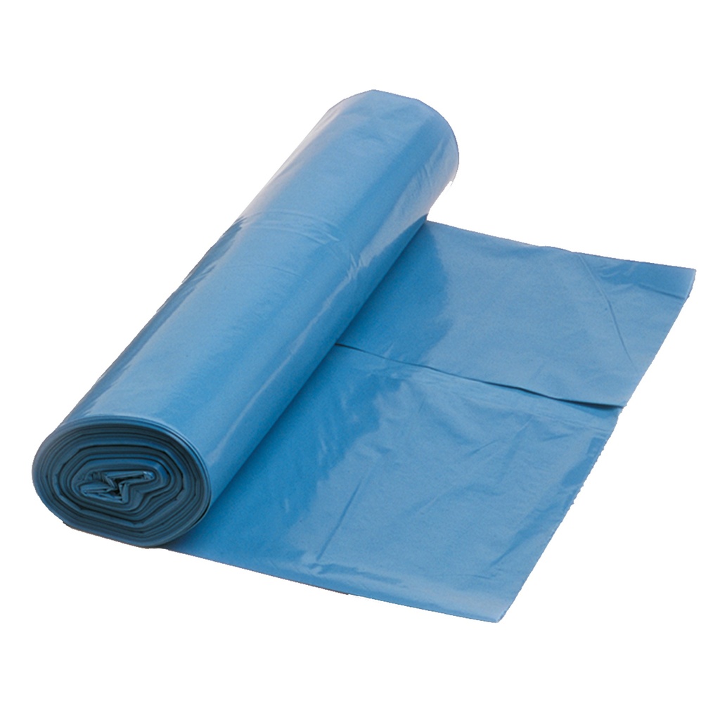 Blauwe vuilniszakken, rol van 25 stuks