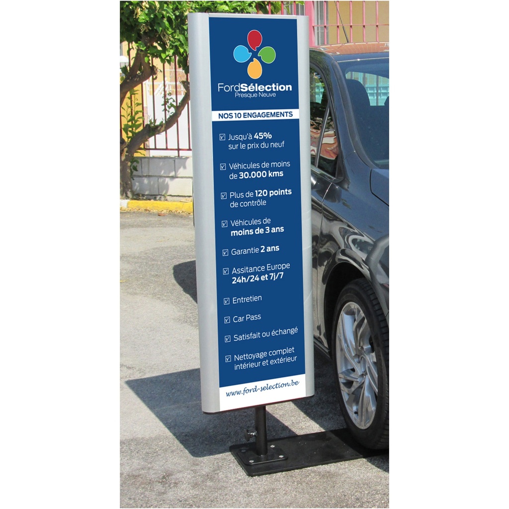 Totem "Info" avec pied Auto-Cal