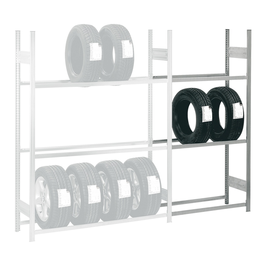 Extension pour rayonnage pour pneus "Silver"