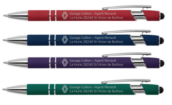 Stylo en métal avec marquage personnalisé "Soft Touch"