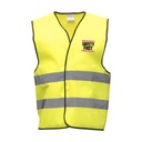 Veste de sécurité avec marquage personnalisé - Jaune fluorescent