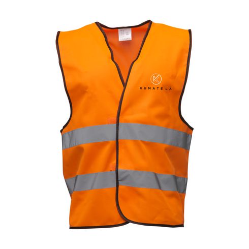 Veiligheidsvest met opdruk - Fluororanje