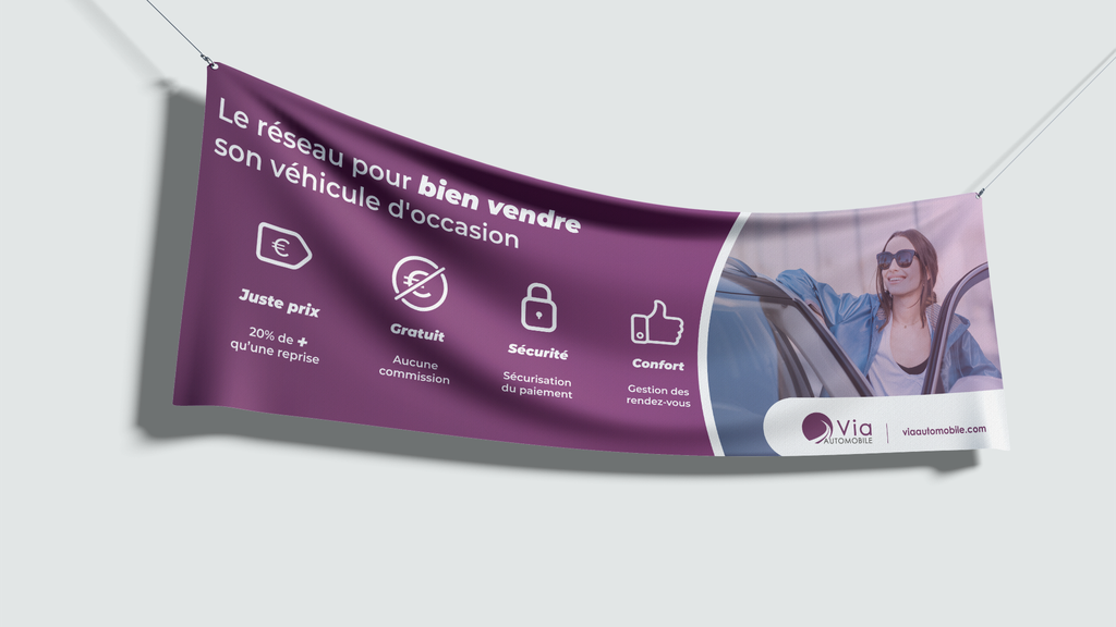 Bâche vente 300 x 90 cm