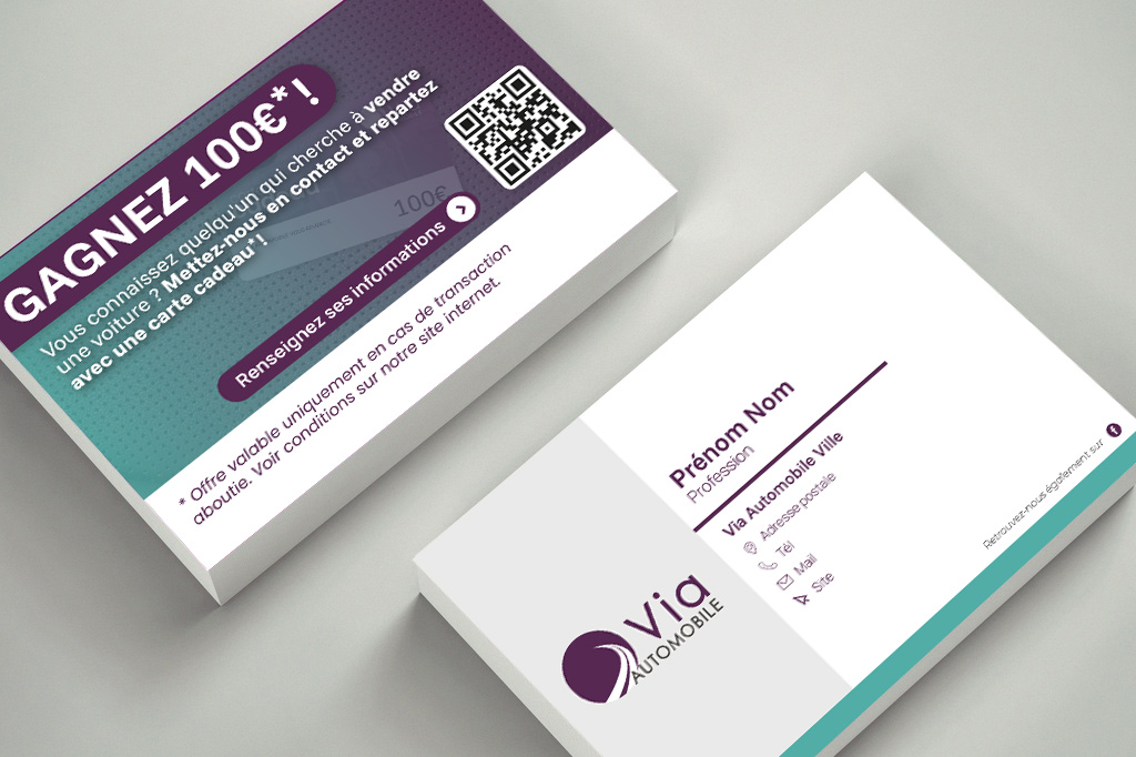 Spot UV visitekaartjes x500