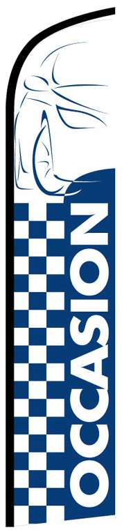 Beach flag 330 x 70 cm - "Occasions Race"