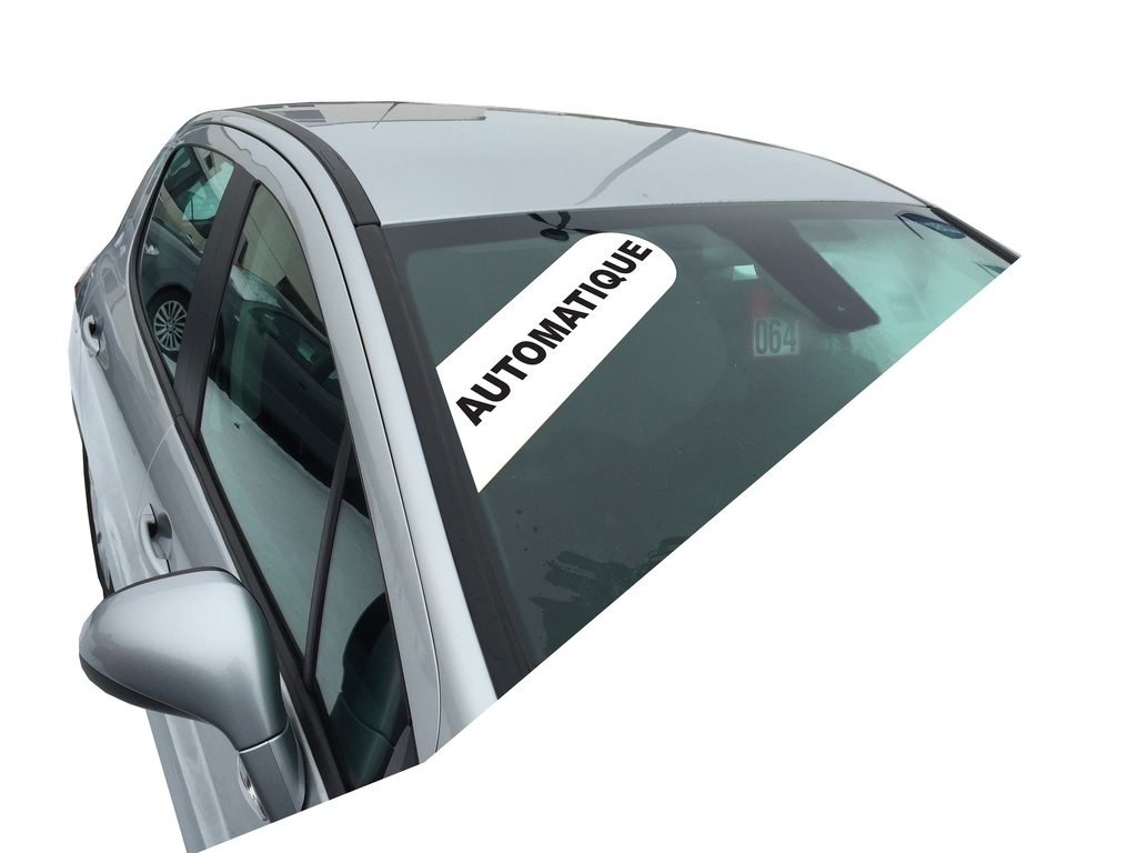Slogans électrostatiques à placer sur le pare-brise - Automatique
