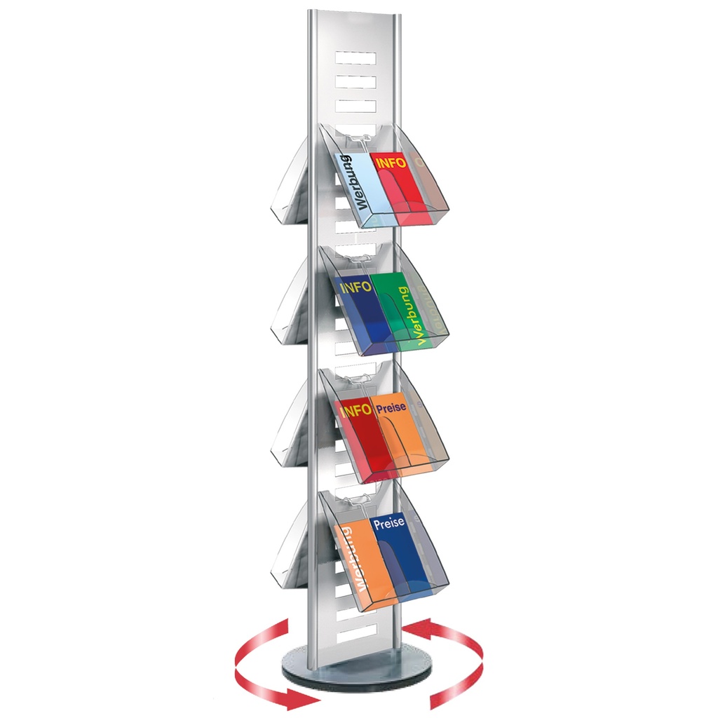 Colonne rotative pour distributeurs de brochures