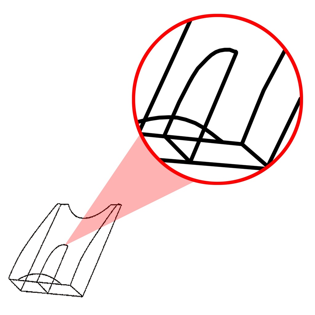 Compartiment porte-brochure 1/2 A4