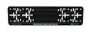 Porte-plaques en aluminium x150