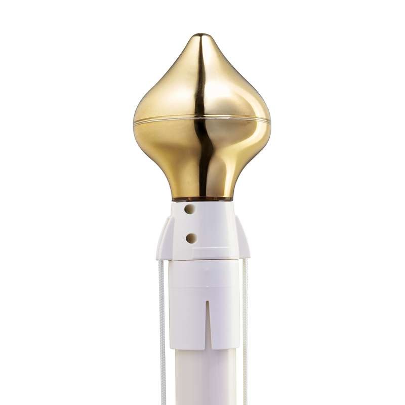 Gouden kopstuk voor glasvezel mast