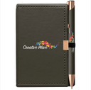Bloc-notes et stylo en métal avec impression personnalisée en couleur